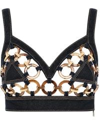 DSquared² - Cut-Out Denim Top - Lyst