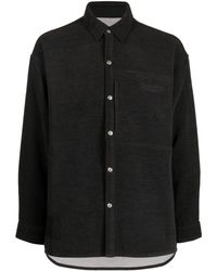 Izzue - Logo-embroidered Long-sleeve Shirt - Lyst