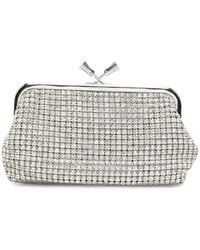 Anya Hindmarch - Crystal-Embellished Tassel-Clasp Clutch Bag - Lyst