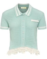 Hellessy - Nash Crochet-Knit Shirt - Lyst