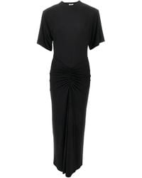 ANDAMANE - Midi-Jurk Met Ruches - Lyst