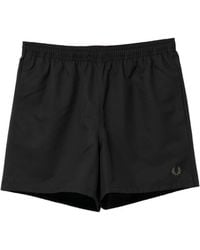 Fred Perry - Bermudas Con Logo Bordado - Lyst