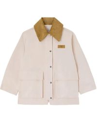 Ganni - Corduroy-Collar Jacket - Lyst
