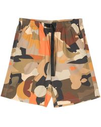 MSGM - Camouflage-print Cotton Bermuda Shorts - Lyst