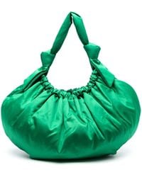 Ganni - Schultertasche Mit Logo - Lyst