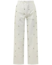 A PAPER KID - Crystal-Embellished Trousers - Lyst