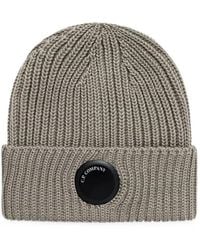 C.P. Company - Extrafine Merino Wool Lens Beanie Hat - Lyst