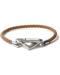 Prada - Braided Nappa Leather Bracelet - Lyst