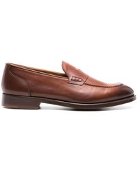 Doucal's - Penny-Slot Leather Loafers - Lyst