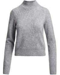 Essentiel Antwerp - Stand-Up Collar Ribbed-Trim Sweater - Lyst