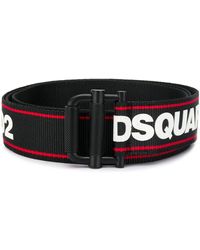 DSquared² Bracelet manchette à logo - Noir