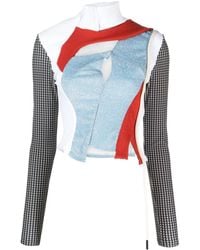 OTTOLINGER - Metallic-Effect Detail Panelled Top - Lyst