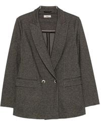 Herno - Double-Breasted Notched-Lapels Blazer - Lyst
