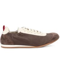 Uma Wang - Low-Top-Sneaker Aus Leder Und Nylon Mit Elastischem Knöchel - Lyst