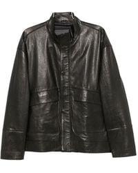 SERGIO MORETTI FIRENZE - High-Neck Panelled Jacket - Lyst