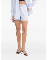 Fracomina - Striped Drawstring Shorts - Lyst