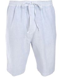 120% Lino - Shorts Con Coulisse - Lyst