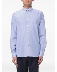Brooksfield - Striped-Pattern Button-Down Shirt - Lyst