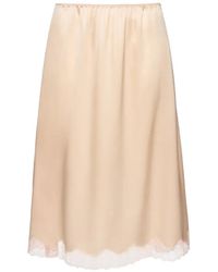 Magda Butrym - Lace-Trim Midi Skirt - Lyst