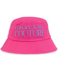 Versace - Fischerhut mit Logo-Print - Lyst
