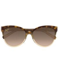 Maui Jim - Occhiali Da Sole Olu'Olu Cat-Eye Con Effetto Tartarugato - Lyst