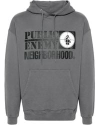 Neighborhood - X Public Enemy Graphic-Print Hoodie - Lyst
