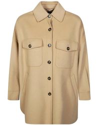 Weekend by Maxmara - Mantel mit geknöpfte Klappentaschen - Lyst