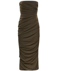 Alex Perry - Ruched Strapless Dress - Lyst