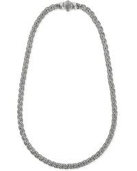 Emanuele Bicocchi - Collier Plat À Design Tressé - Lyst