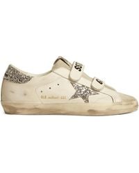Golden Goose - Old School Trainers With Glitter Star And Ice- Suede Tongue - Lyst