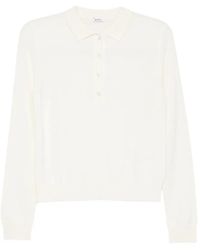 Aspesi - Button-Up Cashmere Polo Top - Lyst
