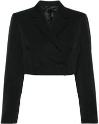 Viktor & Rolf - Double-Breasted Cropped Blazer - Lyst