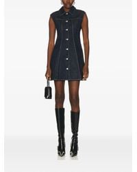 Givenchy - Button-Up Denim Mini Dress - Lyst