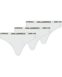 KARL LAGERFELD - Logo-Waistband Brief (Pack Of Three) - Lyst