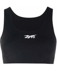 Reebok - Bonded Scoop-Neck Sports Bra - Lyst