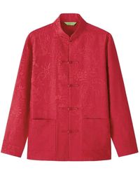 Shanghai Tang - Long Sleeve Shirt Jacket - Lyst
