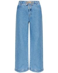 Munthe - Obey Drawstring Wide-Leg Jeans - Lyst