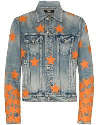 Amiri - Chemist Star Trucker Clay Denim Jackets - Lyst