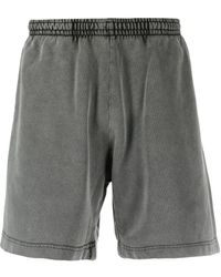 Acne Studios - Faded Effect Cotton Shorts - Lyst
