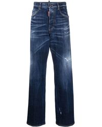 DSquared² - Embellished Straight-leg Jeans - Lyst