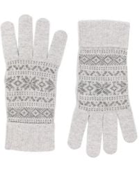 Eleventy - Fair Isle Cashmere Gloves - Lyst
