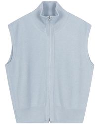 CROQUIS - Zip-Up Ribbed-Knit Vest - Lyst