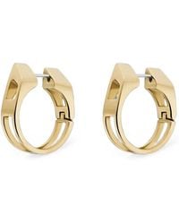 DIESEL - D Logo Hoop Earrings - Lyst
