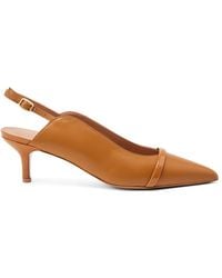 Malone Souliers - 45mm Marion Leather Slingback Pumps - Lyst