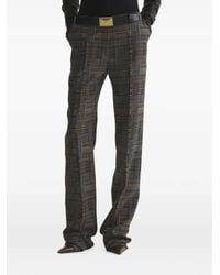 Mugler - Low Waist Straight Pants - Lyst