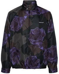 Undercover - Rose-print Zip-up Jacket - Lyst