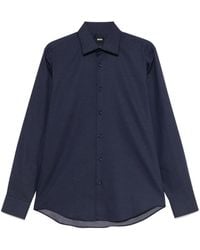 BOSS - Micro-Patterned Shirt - Lyst