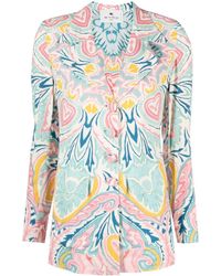 Etro - Paisley Butterfly-print Single-breasted Blazer - Lyst