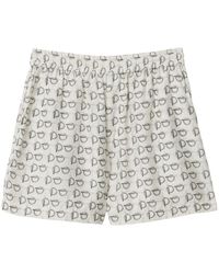 Burberry - Shorts con stampa - Lyst