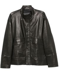 SERGIO MORETTI FIRENZE - High-Neck Panelled Jacket - Lyst